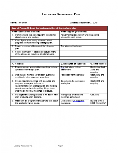 Leadershipdevelopmentplansample Leading Resources Inc 3020